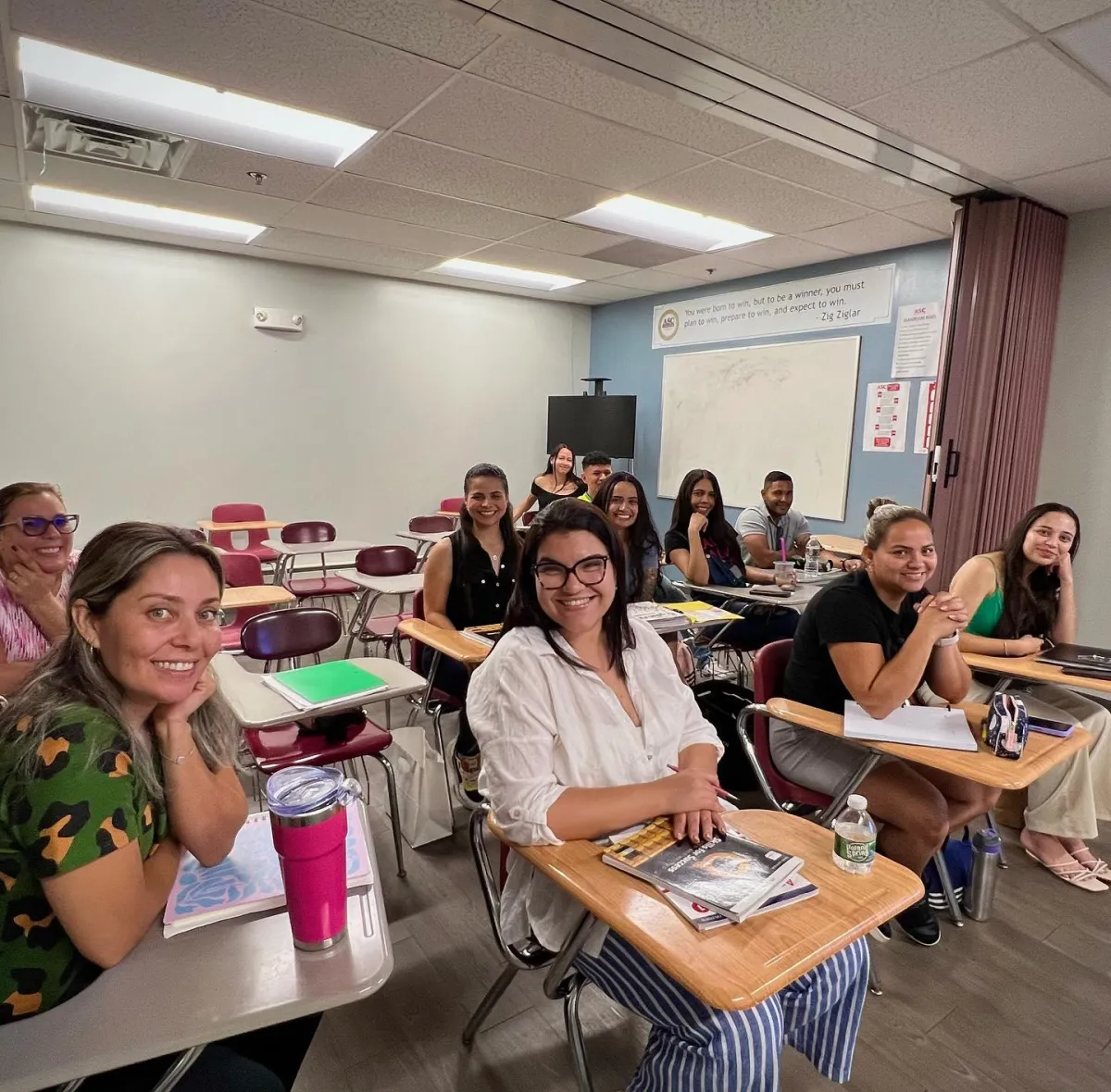 ASC English student preparing for college without the TOEFL